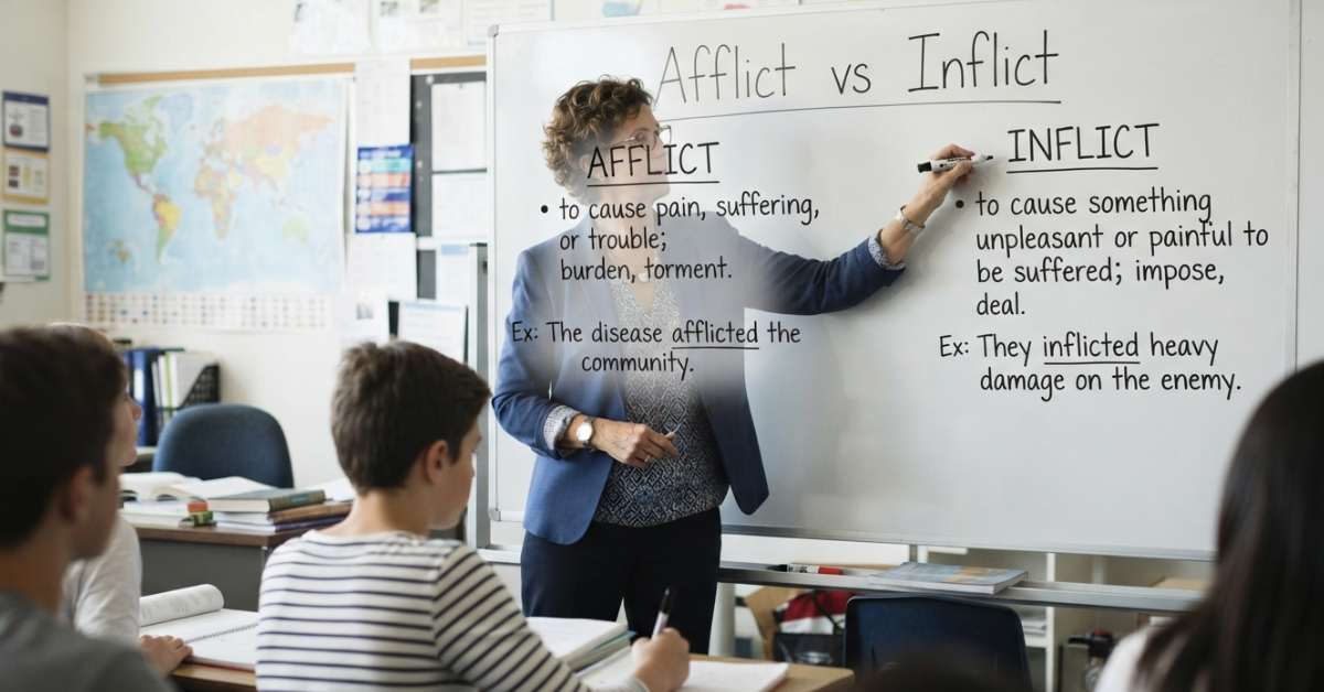 Afflict vs Inflict: What’s the Difference?