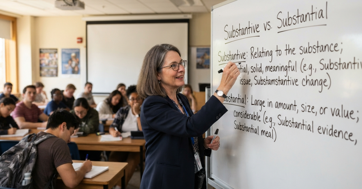 Substantive or Substantial: What’s the Difference?