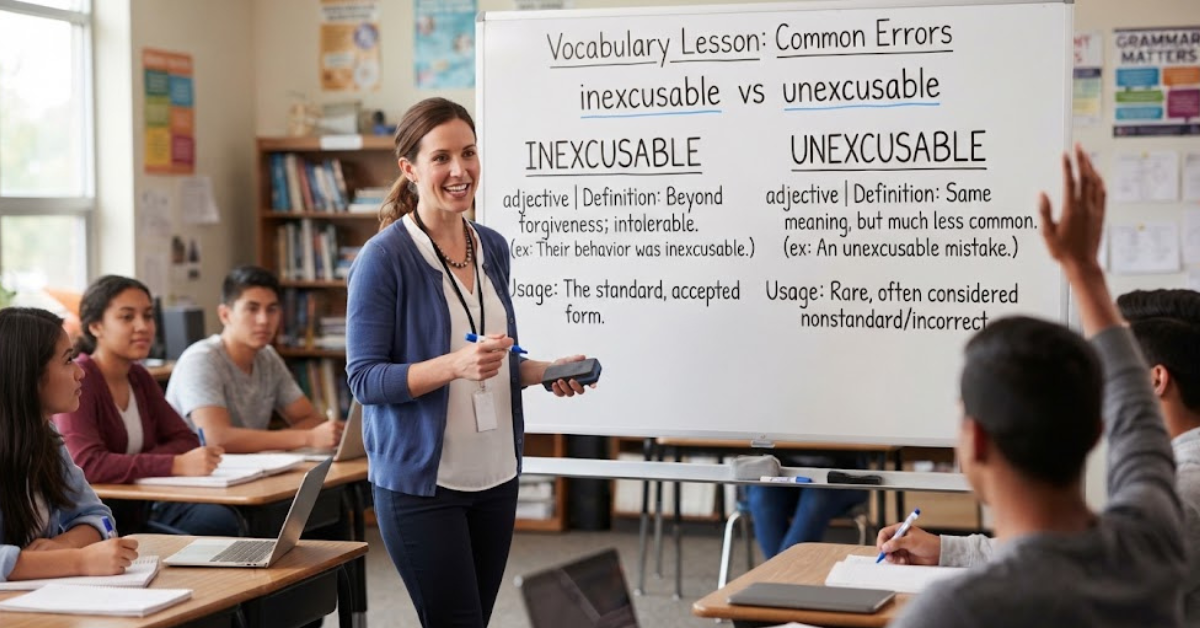Inexcusable vs Unexcusable: Which Is Correct?