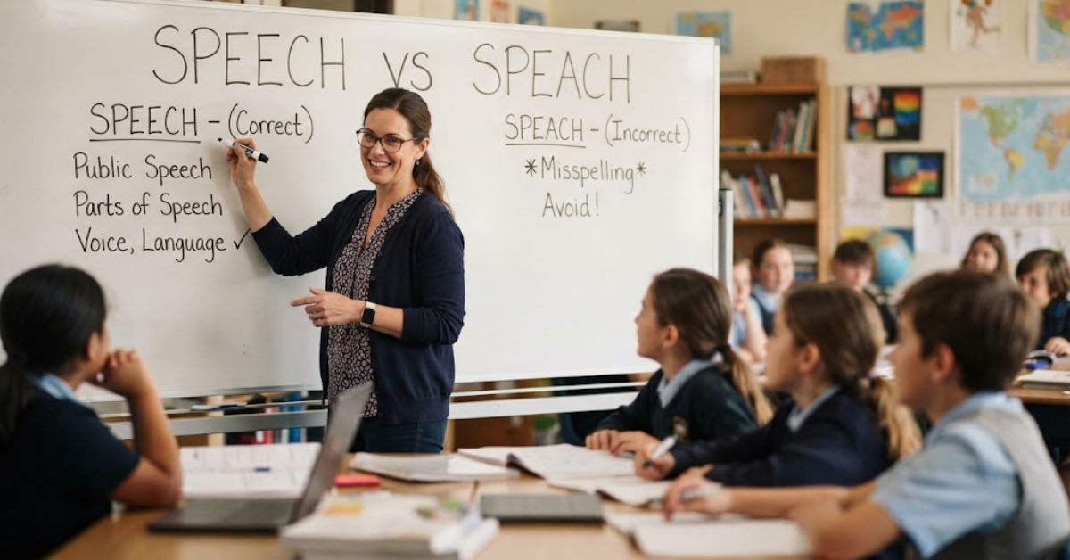 Speech vs Speach: Which Spelling Is Correct?
