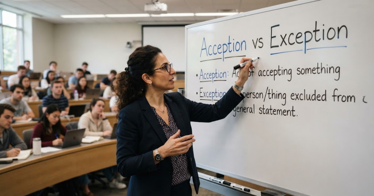 Acception vs Exception: Which Word Is Correct?