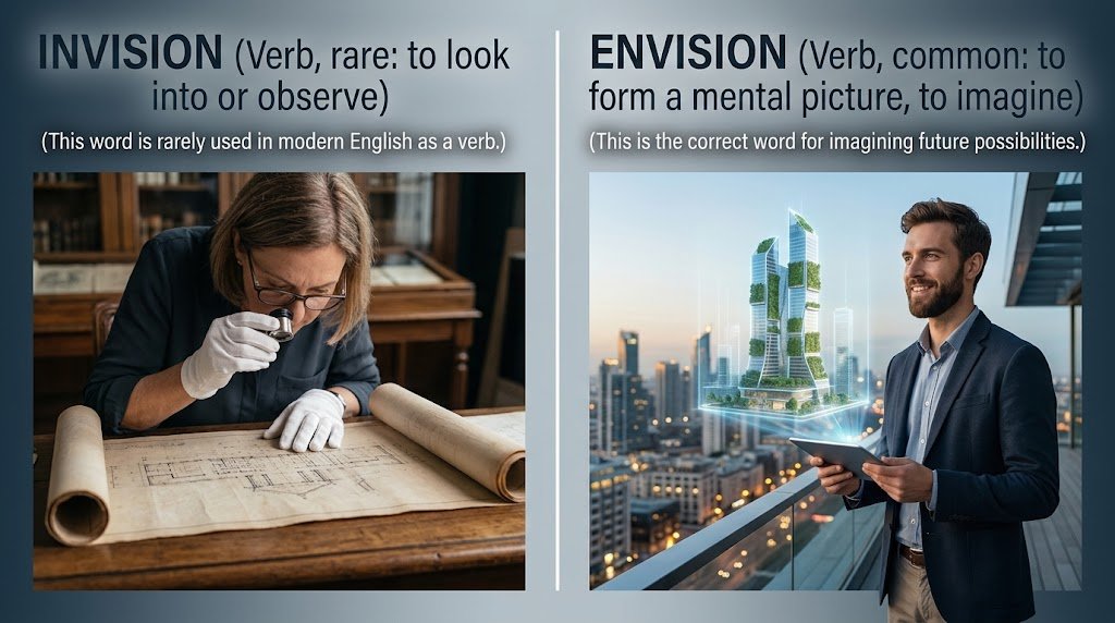 Invision or Envision: Which Word Is Correct?