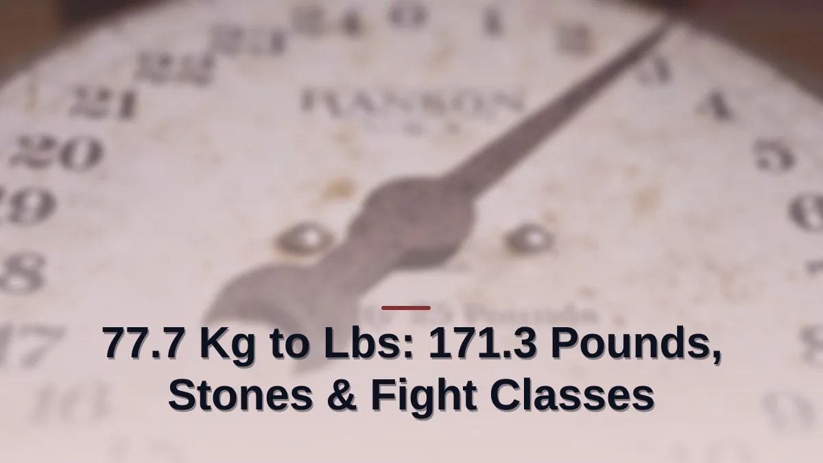 77.7 kg to lbs