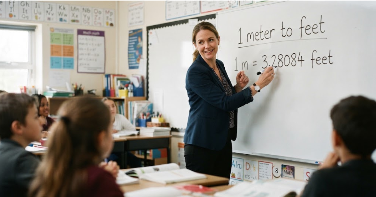 1 Meter to Feet: Exact Conversion, Formula, and Examples