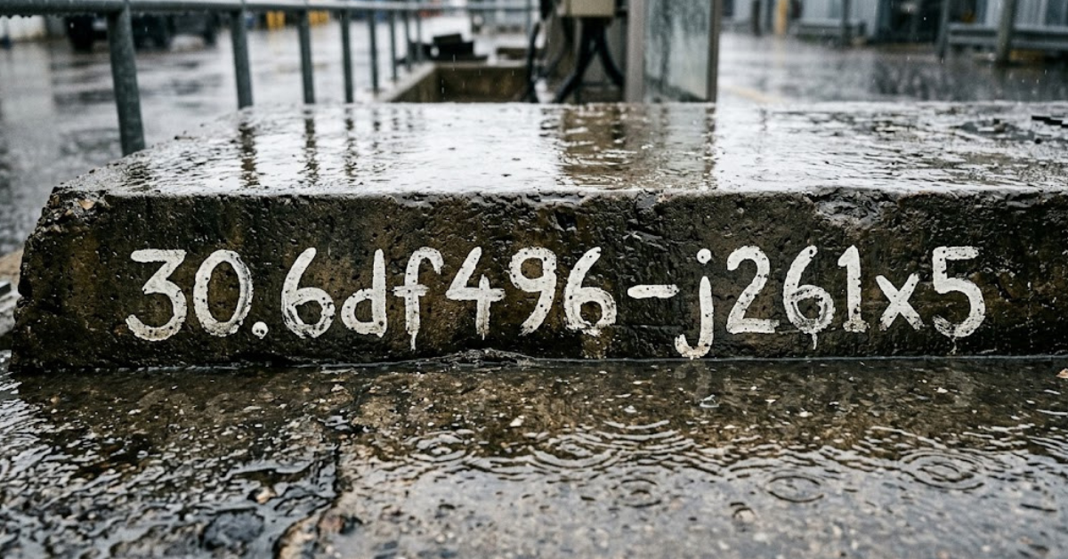 30.6df496–j261x5 With Water: Meaning and Safety Guide
